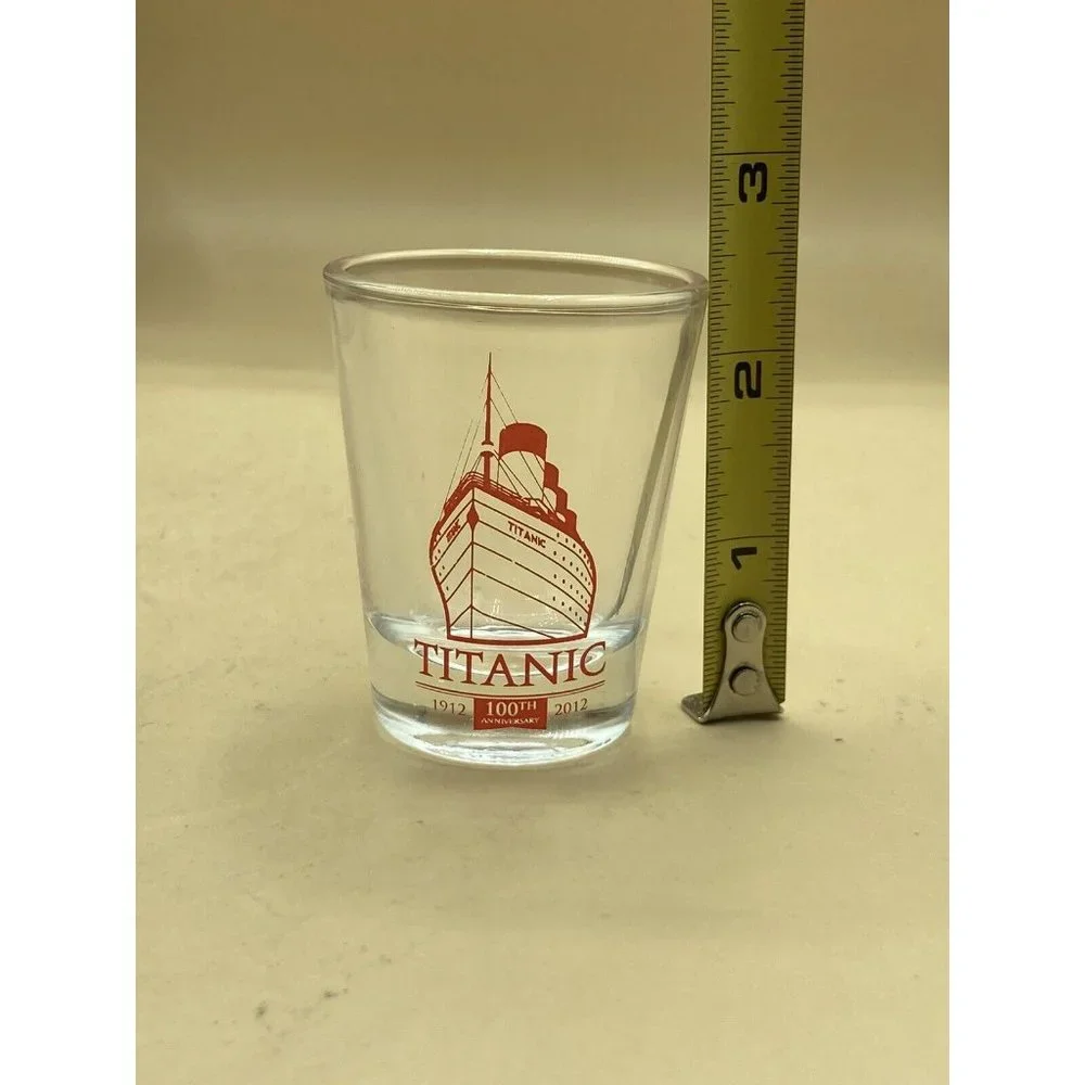 Titanic Shot Glass Souvenir Clear 100th Anniversary 1912-2012